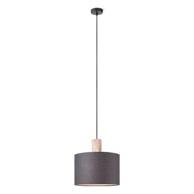 Home sweet home linnen hanglamp 30 cm zwart