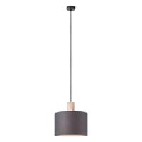 Home sweet home linnen hanglamp 30 cm zwart - thumbnail