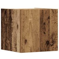 6-delig Tv-meubelset wandmontage bewerkt hout oud houtkleurig - thumbnail