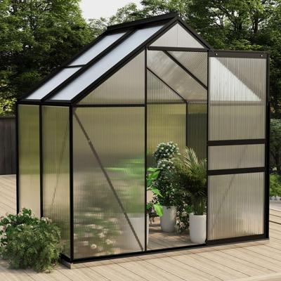 VidaXL Tuinkas 2,47 m³ aluminium antracietkleurig