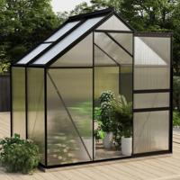 VidaXL Tuinkas 2,47 m³ aluminium antracietkleurig - thumbnail