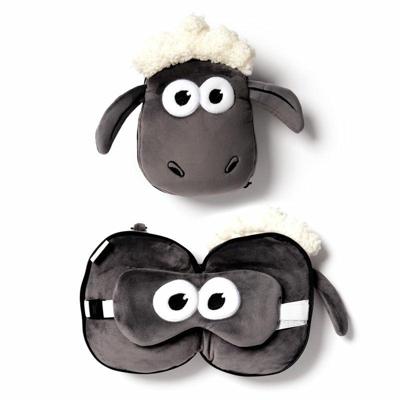 Relaxeazzz Shaun het Schaap Rond Reiskussen & Slaapmasker