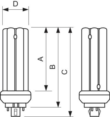 Philips PLT 42W 830 4 pins