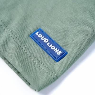 Kindershirt met korte mouwen 140 kakikleurig Kindershirt met korte mouwen 140 kakikleurig