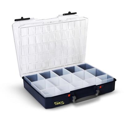 raaco CarryLite 80 5x10-0/DLU Assortimentskoffer (l x b x h) 330 x 413 x 81 mm Aantal vakken: 0 Inhoud 1 stuk(s) - thumbnail