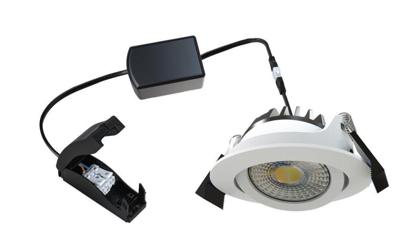 LED&apos;s Light Pro Inbouwspot Spot Downlight Dim to Warm 5W 350lm 2700K - 1800K Wit Incl Driver IP54