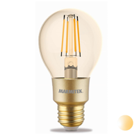 Marmitek GLOW MI - Smart Wi-Fi LED filament bulb M - E27 | 650 lumen | 6 W = 40 W Smartverlichting Transparant - thumbnail