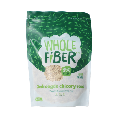 Whole fiber chicoryroot gedroogd 175 Gram Whole fiber chicoryroot gedroogd 175 Gram