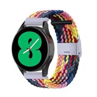 By Qubix - Compatible met Garmin Vivomove 3 / HR/Luxe/Sport/Style/Trend - Braided nylon bandje - Multicolor Summer - Compatible Garmin bandje - Bandbreedte: 20mm - thumbnail