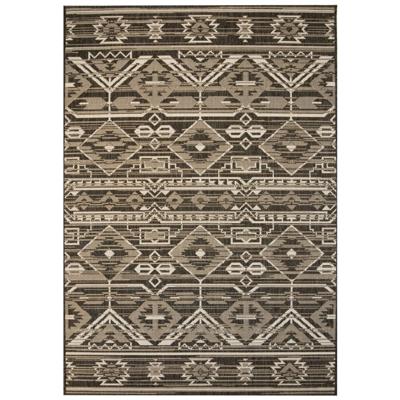 vidaXL Vloerkleed binnen/buiten 80x150 cm sisal look geometrisch