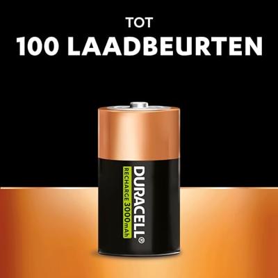 Duracell PreCharged Oplaadbare D batterij (mono) NiMH 3000 mAh 1.2 V 2 stuk(s) - thumbnail
