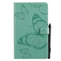 Voor Galaxy tab A 8 0 (2019) gedrukt afdrukken Butterfly patroon horizontale Flip PU lederen draagtas met houder & kaartsleuven & portemonnee & pen sl - thumbnail