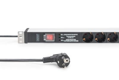 Digitus DN-95433 energiedistributie 5 AC-uitgang(en) 1U Digitus DN-95433 energiedistributie 5 AC-uitgang(en) 1U