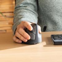 R-Go Tools Ergonomische muis R-Go HE Break met pauzesoftware, medium (handlengte 165-185mm), rechtshandig, Bluetooth, zwart - thumbnail