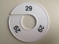 Maatring 11cm wit/zwart 29 - thumbnail