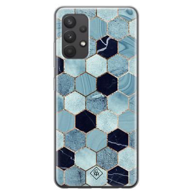 Samsung Galaxy A32 4G siliconen hoesje - Blue cubes