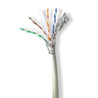 Nedis CCBG8538GY100S Netwerk Kabel Rol Cat6a Solid S/ftp Koper 100.0 M Binnenshuis Rond Lszh Grijs Gift Box - thumbnail