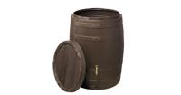 Barrica kunststof regenton darkwood 420 liter - thumbnail