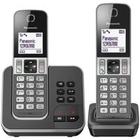 Draadloze telefoon Panasonic KX-TGD322 Wit Zwart Zwart/Gris - thumbnail