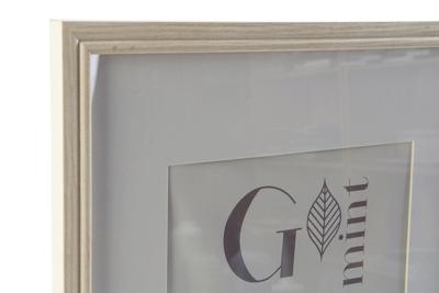 Muurfotlijst DKD Home Decor 32,5 x 1,5 x 45 cm Kristal Natuurlijk Groen Hout MDF Scandinavisch