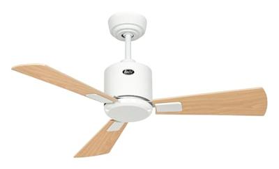 CasaFan ECO NEO III 92 WE-AH/BU WiFi Flügel Ahorn/Buche Plafondventilator 12 W (Ø x h) 92 cm x 360 mm Wit Met afstandsbediening, Timer, Met wintermodus,