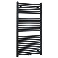 Radiator BWS Emma 118,5x45 cm Midden Onder Aansluiting Mat Zwart (538 Watt) - thumbnail