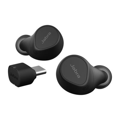 Jabra Evolve2 Buds Wireless in-ear Bluetooth oordopjes met Active Noise Cancellation (ANC) en 4-mic MultiSensor Voice-technologie - gecertificeerd voor Microsoft Teams en andere vergaderapps - zwart