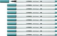 Brushstift stabilo pen 68/51 turquoiseblauw | 10 stuks - thumbnail