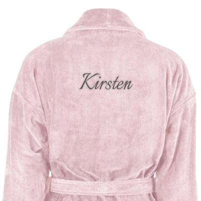 Dames badjas borduren - Roze - S/M Dames badjas borduren - Roze - S/M