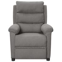 Fauteuil elektrisch verstelbaar stof lichtgrijs - thumbnail