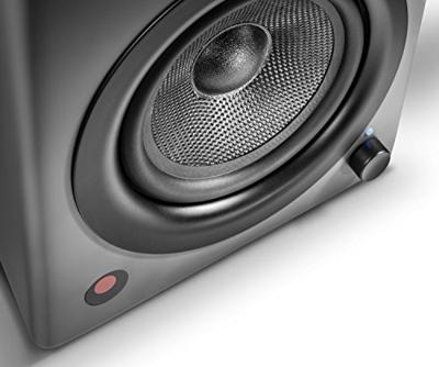 wavemaster TWO NEO stone gray – luidsprekersysteem (60 Watt) met Bluetooth streaming, digitale poorten en IR-afstandsbediening actieve boxen gebruik voor TV/tablet/smartphone, donkergrijs (66364)
