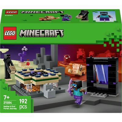 LEGO® MINECRAFT 6585520 Reis door Nether en eindportaal (21584); speelgoed voor gamers