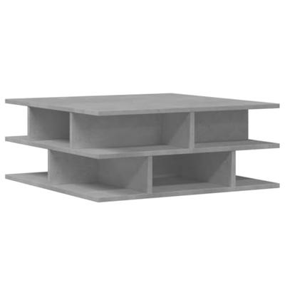 Salontafel 70x70x29 cm bewerkt hout betongrijs Salontafel 70x70x29 cm bewerkt hout betongrijs