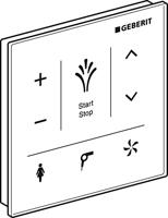 Geberit Bedieningsplaat AquaClean Mera Wandbevestiging Frontbediening Glas Wit - thumbnail