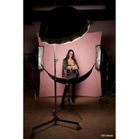 Westcott X-Drop Pro rimpelbestendig 8 'x 8' (2,44 x 2,44 m) achtergrond voor headshots, fotoshoots, groepsportretten, video-interviews en fotocabines - draagbaar en reisvriendelijk (blush roze) - thumbnail