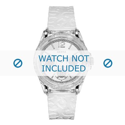 Horlogeband Guess W0947L2 / Starlight Silicoon Wit 20mm