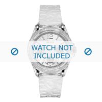 Horlogeband Guess W0947L2 / Starlight Silicoon Wit 20mm - thumbnail