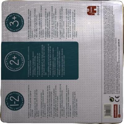 Jumbo goula - houten noppenpuzzel pauw, 9st.