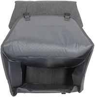 New Grijze nova double - dubbele fietstas, waterafstotend, 32l - thumbnail