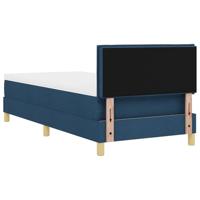 Boxspringbed met matras stof blauw 100x200 cm - thumbnail