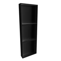 In Of Opbouwnis Boss & Wessing 149.5x29.5x8 cm met 3 Schappen Mat Zwart Boss & Wessing - thumbnail