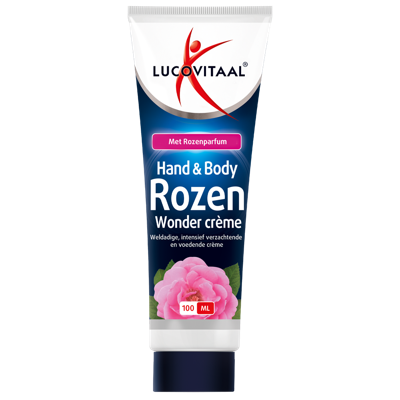 Lucovitaal Hand & body rozen wonder creme 100 Milliliter Lucovitaal Hand & body rozen wonder creme 100 Milliliter