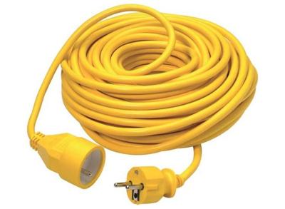 Profile Verlengsnoer - 20 Meter - PVC - 3x1,5mm² - Penaarde - Geel