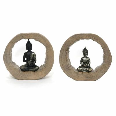 Decoratieve figuren DKD Home Decor Zwart Natuurlijk Boeddha 20,5 x 6 x 18,5 cm (2 Stuks) Decoratieve figuren DKD Home Decor Zwart Natuurlijk Boeddha 20,5 x 6 x 18,5 cm (2 Stuks)
