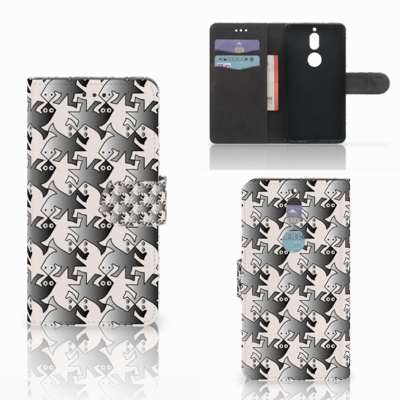 Nokia 7 Telefoonhoesje met Pasjes Salamander Grey Nokia 7 Telefoonhoesje met Pasjes Salamander Grey