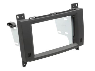 2-DIN Paneel Mercedes Benz A-Klasse / B-Klasse / Vito Kleur: Rubbertouch Zwart