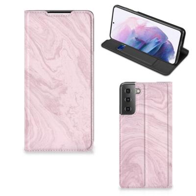 Samsung Galaxy S21 Plus | Standcase | Marble Pink - Origineel Cadeau Vriendin