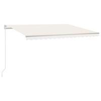 Luifel handmatig uittrekbaar 450x300 cm crèmekleurig - thumbnail