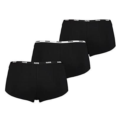 Puma Mini Short Dames Zwart 3-Pack -XL