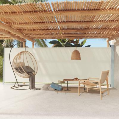 VidaXL Tuinscherm uittrekbaar 180x600 cm crème VidaXL Tuinscherm uittrekbaar 180x600 cm crème